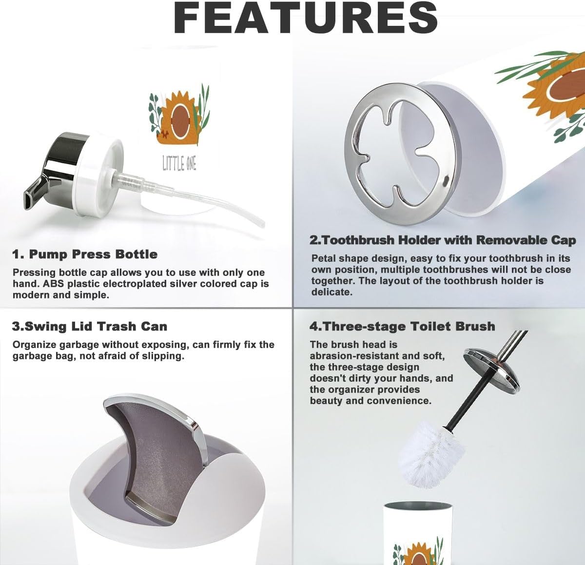 Eco-Friendly Bath Accessory Set for Kids
