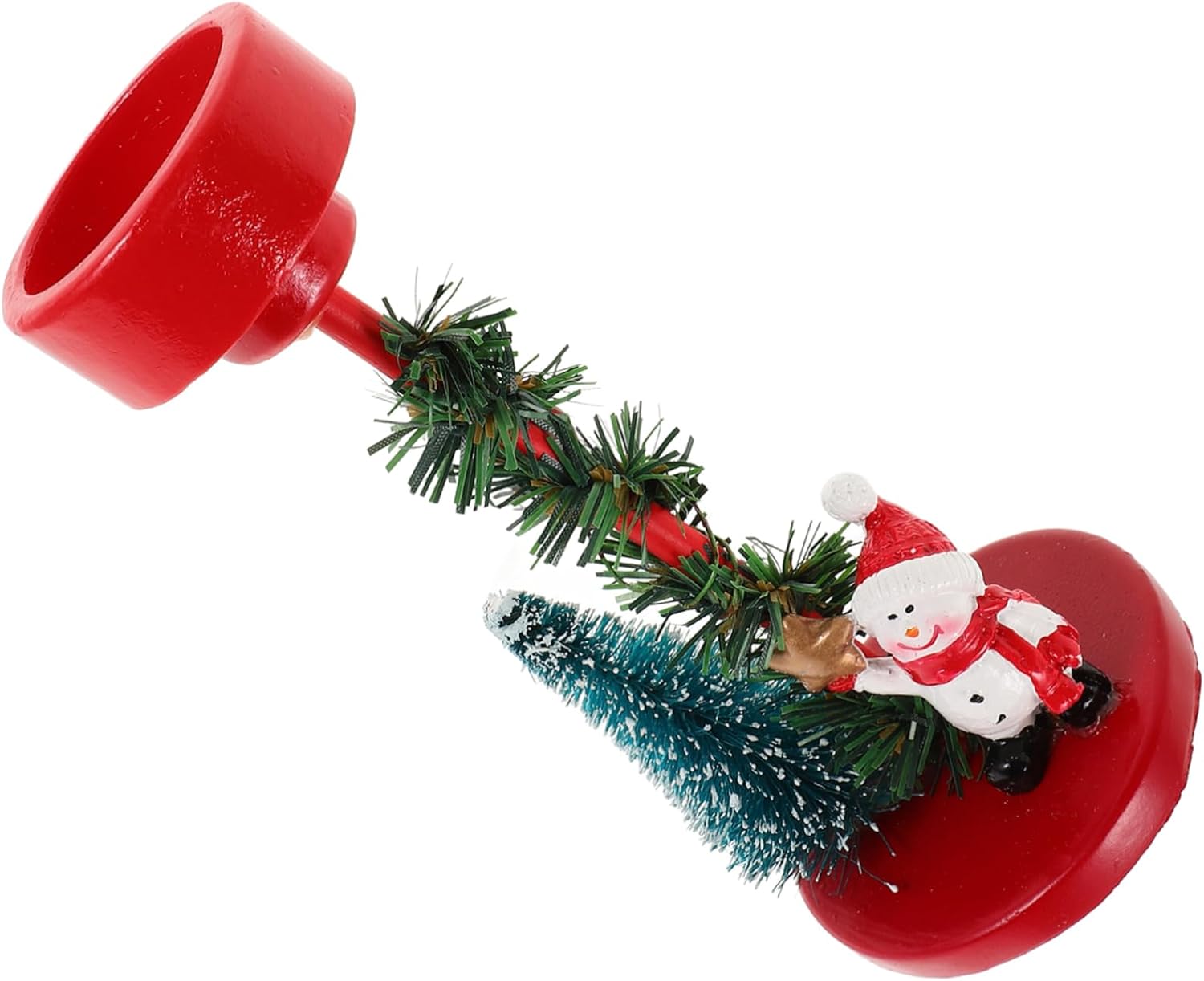 Mucklily Snowman Candle Holder Ornament - Christmas Party Decorations