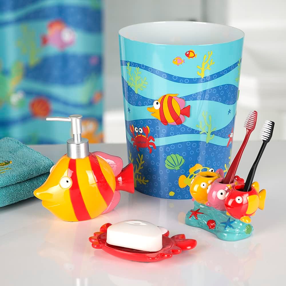 Allure Home Creation Fish Tails 4-Piece Bath Set bath essentials set