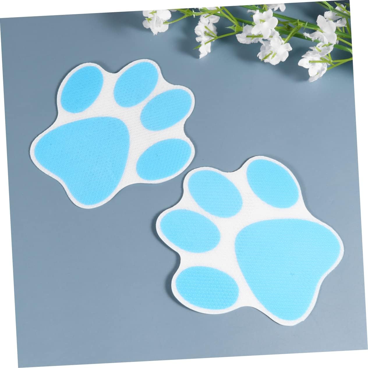 20-Piece Cartoon Dog Footprint Slip Resistant Stickers for Bathtubs