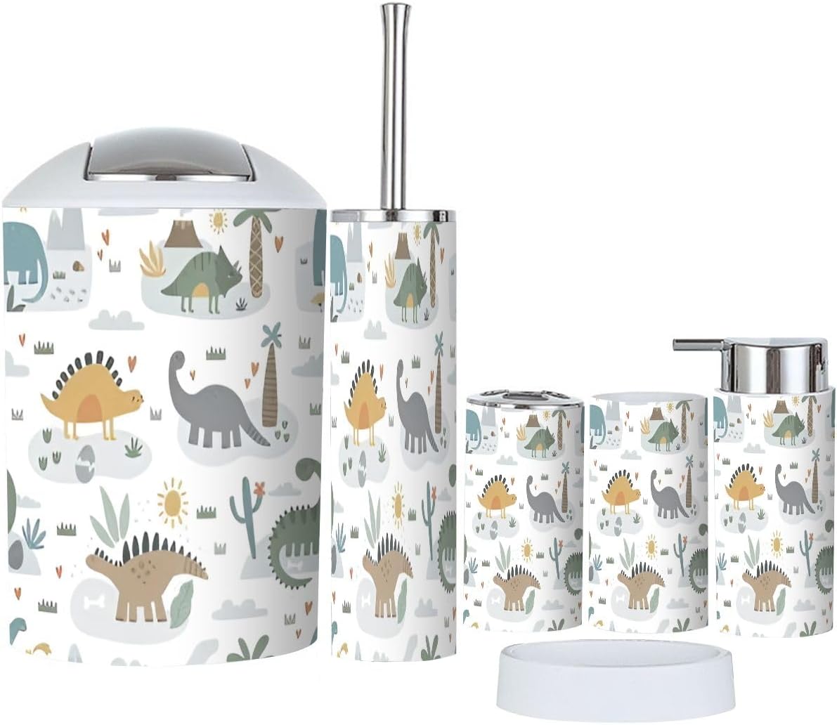 Bathroom Accessories Set 6 Pcs Durable Elegant Design