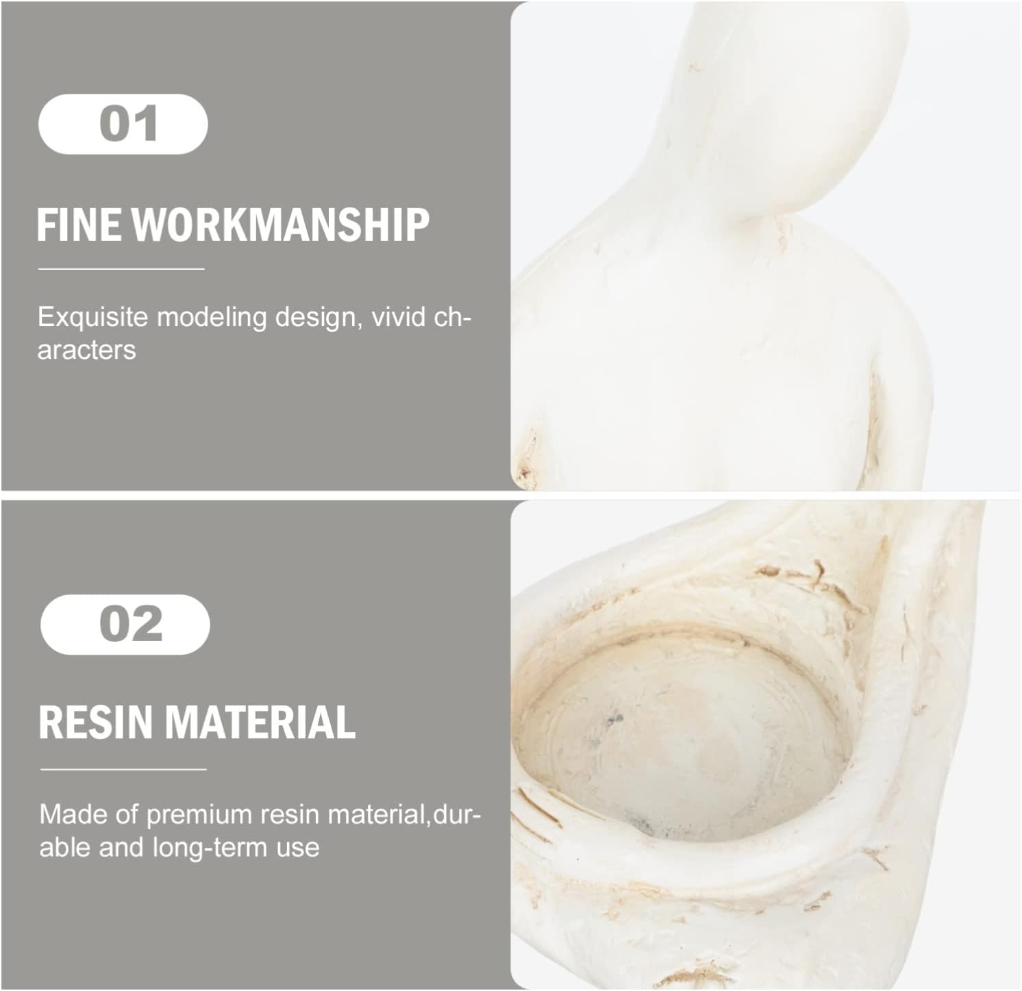 OSALADI Resin Candlestick Holder