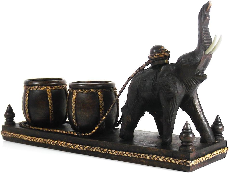 AeraVida Elephant Candle Holder Set for Home Decor