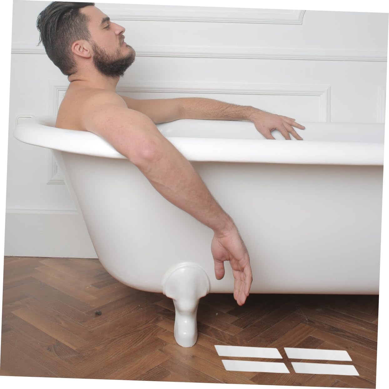 5-Piece Skid-Free Bathroom Stickers for Bathtubs Pools