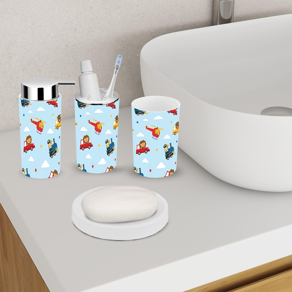 Bathroom Accessory Set 6 Piece Durable