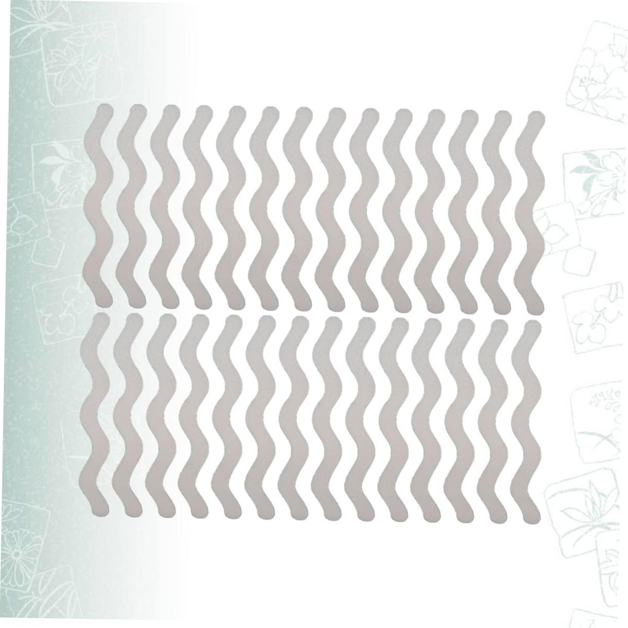BESTYASH 48Pcs S-Shape Bath Stickers Non-Slip Floor Decals