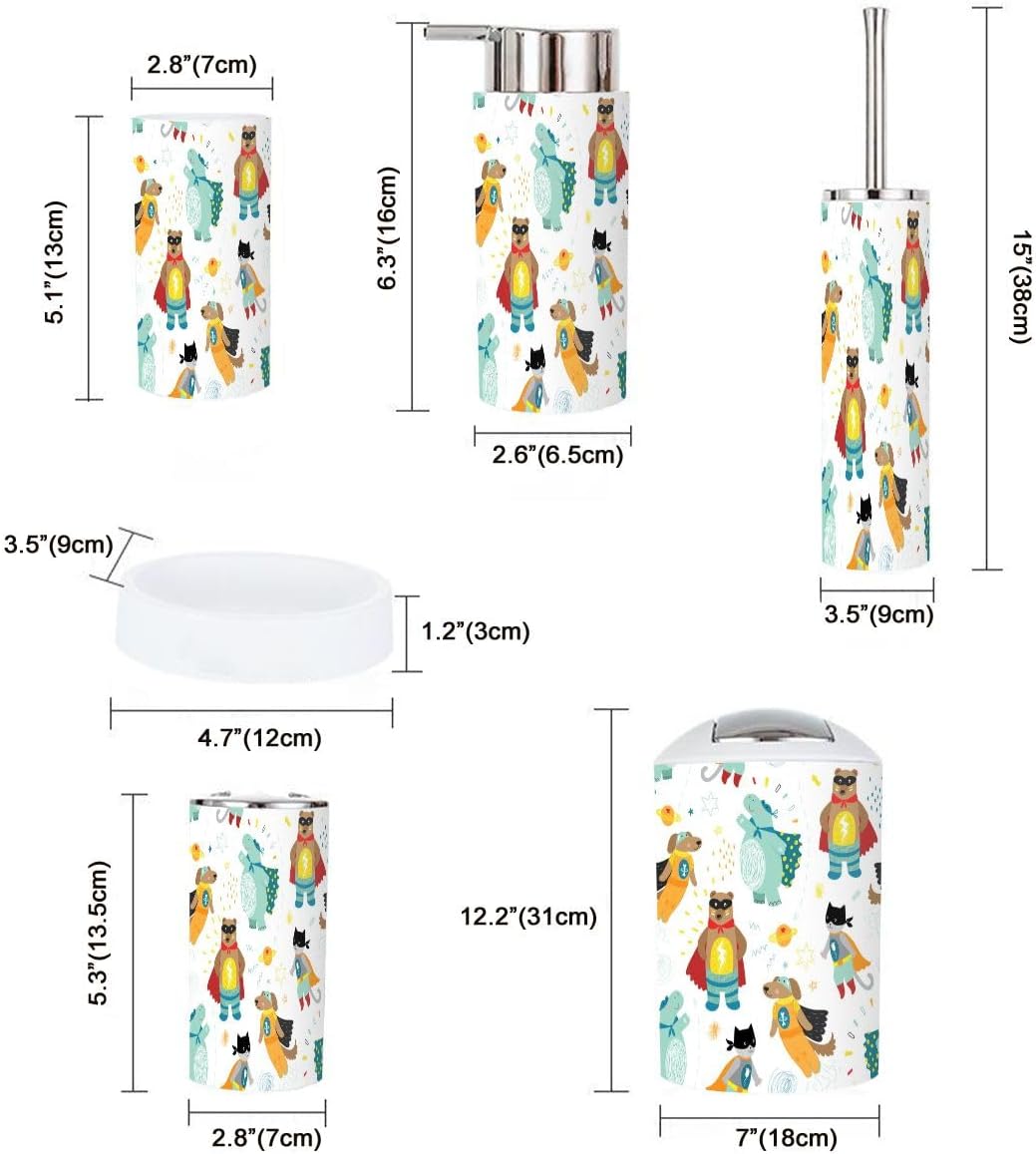 Sleek Modern Bathroom Set - Unique Design for Function Decor