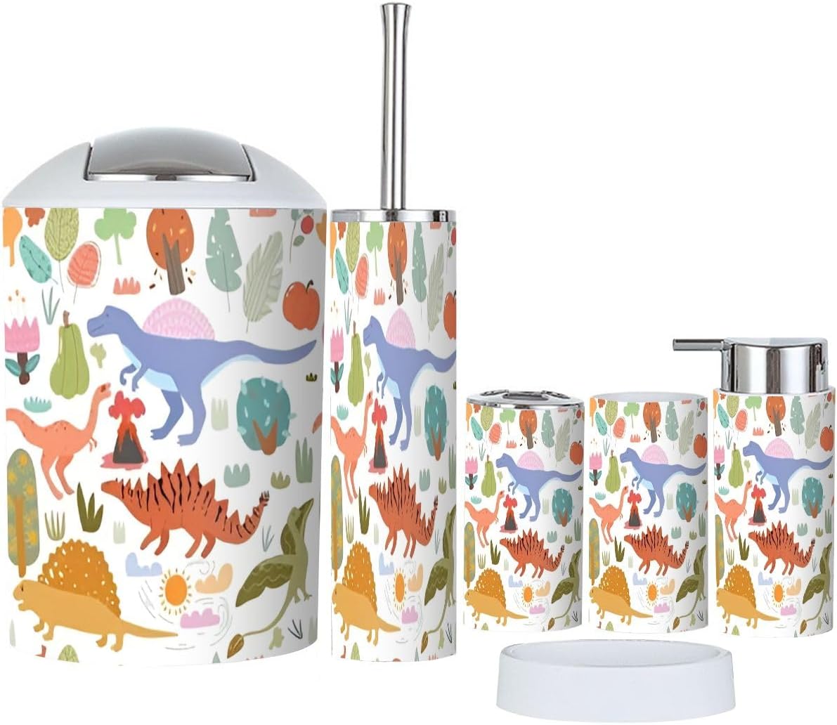 Boho Bathroom Accessory Set 6 Piece