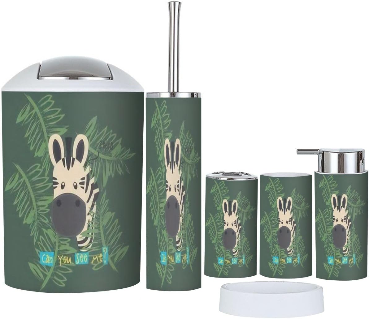 Bathroom Accessory Set 6 Pcs Modern Stylish Design