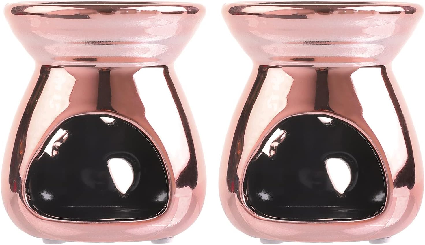 MyGift 2-Piece Aromatherapy Candle Holder Set with Modern Design