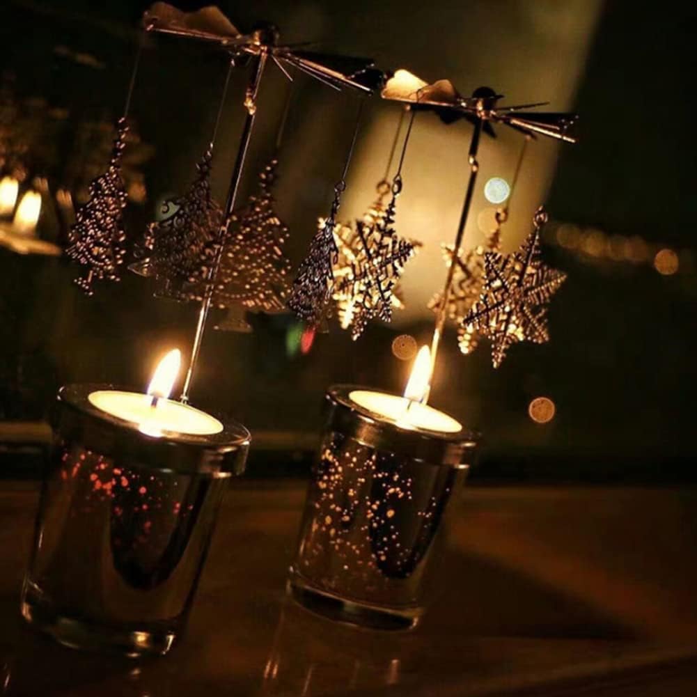 Elegant Rotating Candle Holder