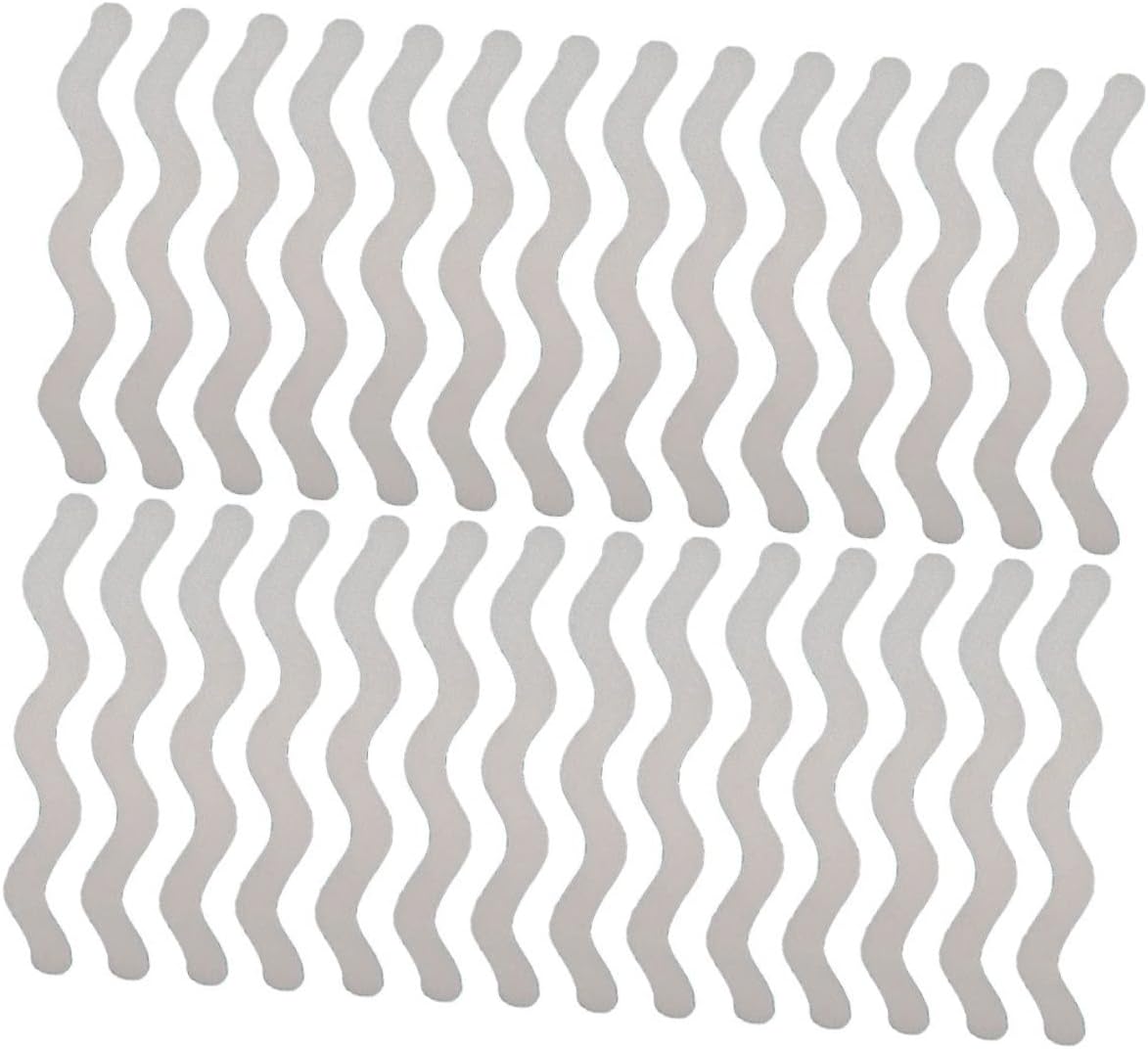 BESTYASH 48Pcs S-Shape Bath Stickers Non-Slip Floor Decals