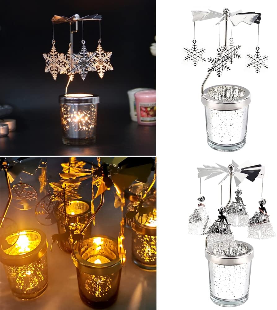 Elegant Rotating Candle Holder