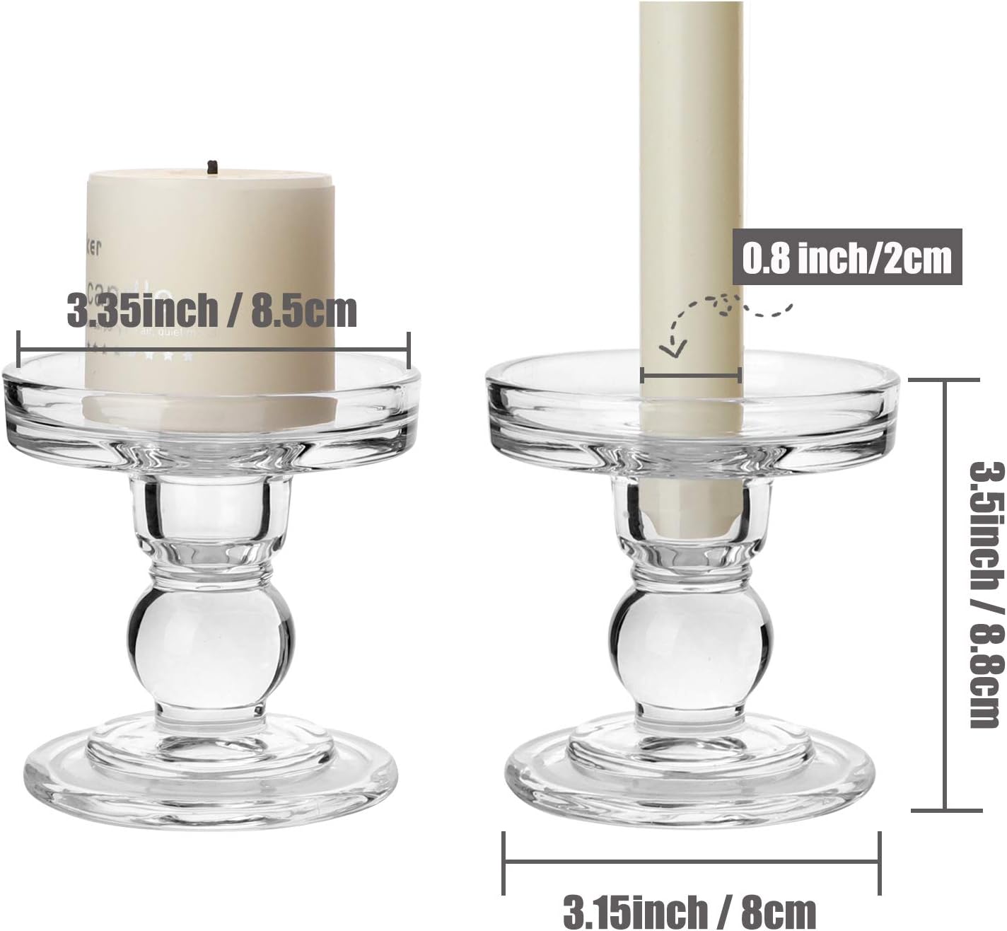 Perfectly Balanced Crystal Candle Holders