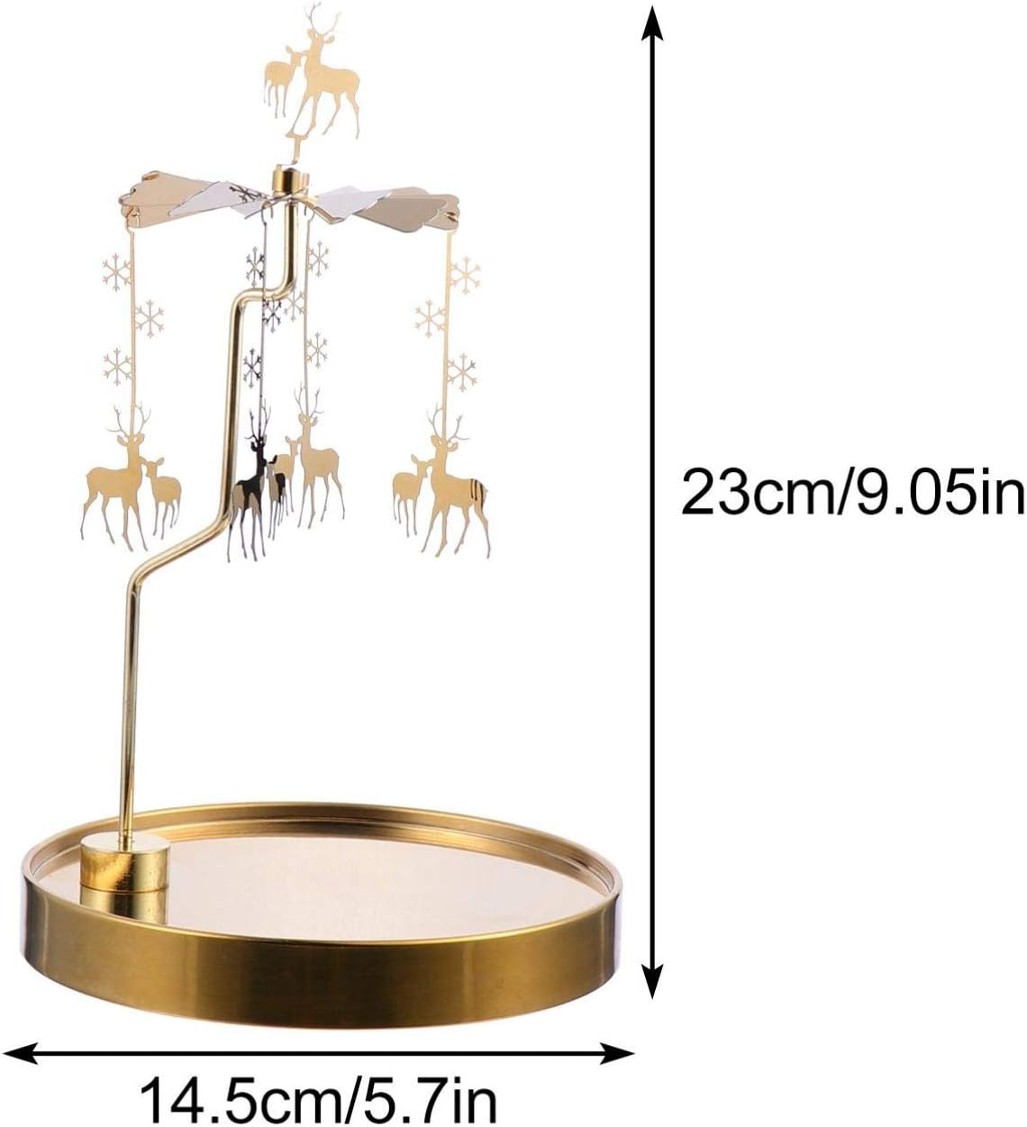 Beaupretty Metal Tealight Candle Spinner