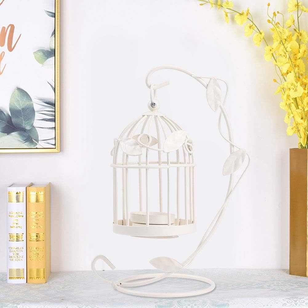 Hanging Birdcage Lantern Metal Birdcage Candle Holder for Weddings and Parties