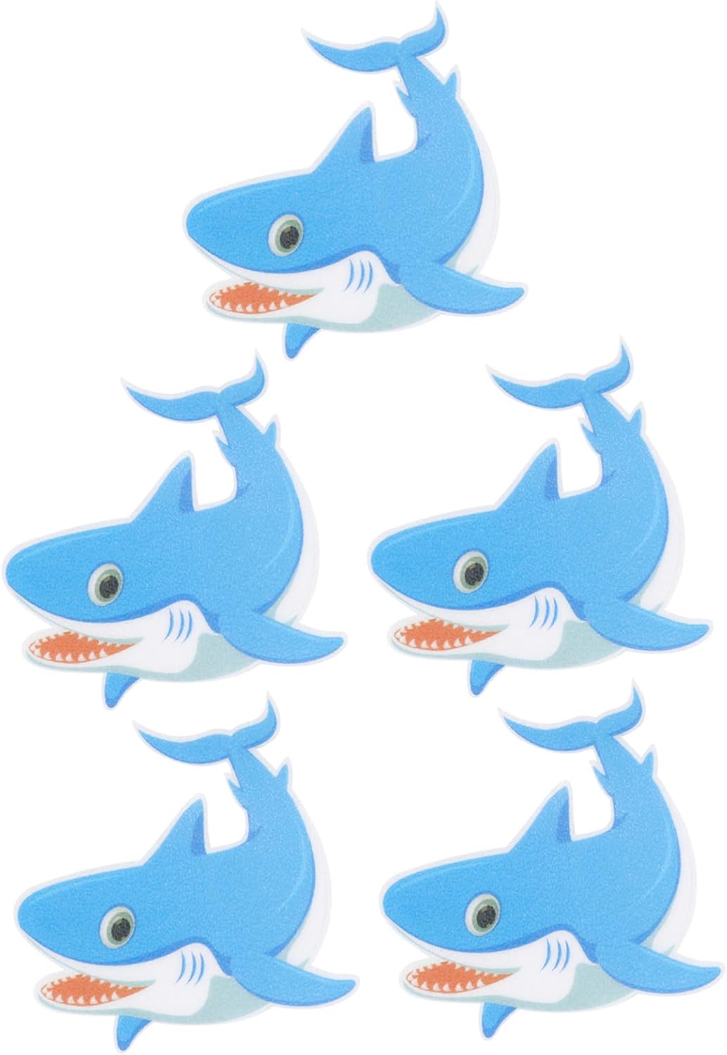LIFKICH Shark Shape Adhesive Bathroom Sticker Set