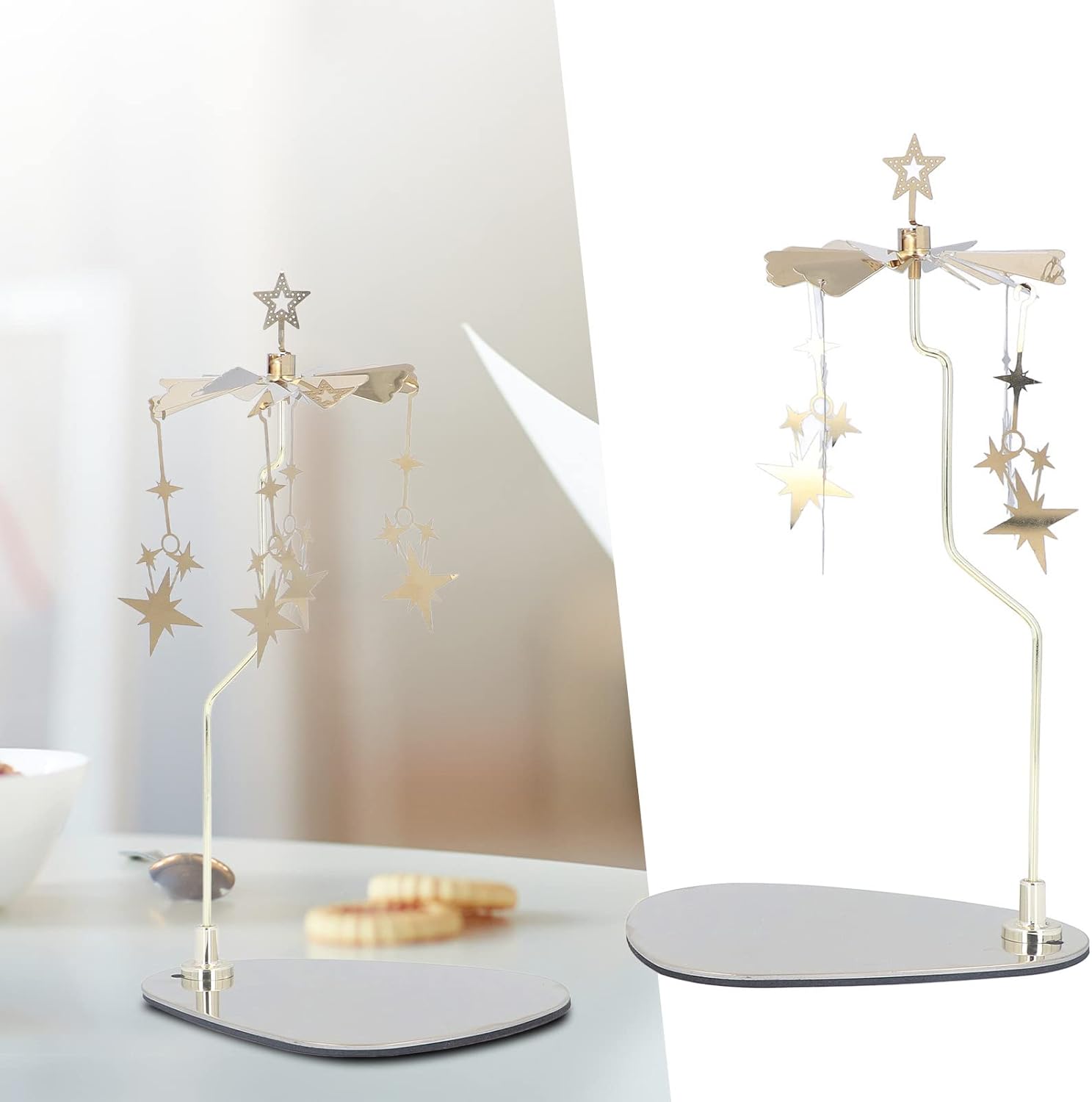Spinning Candle Holder Star