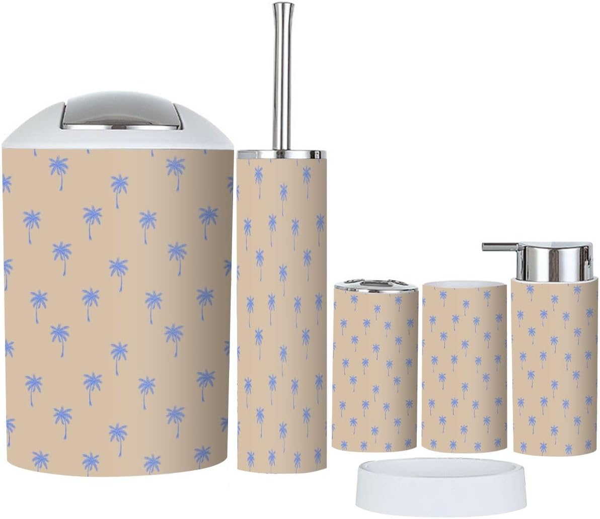 JBNJANKDAV tropical forest bathroom accessory set