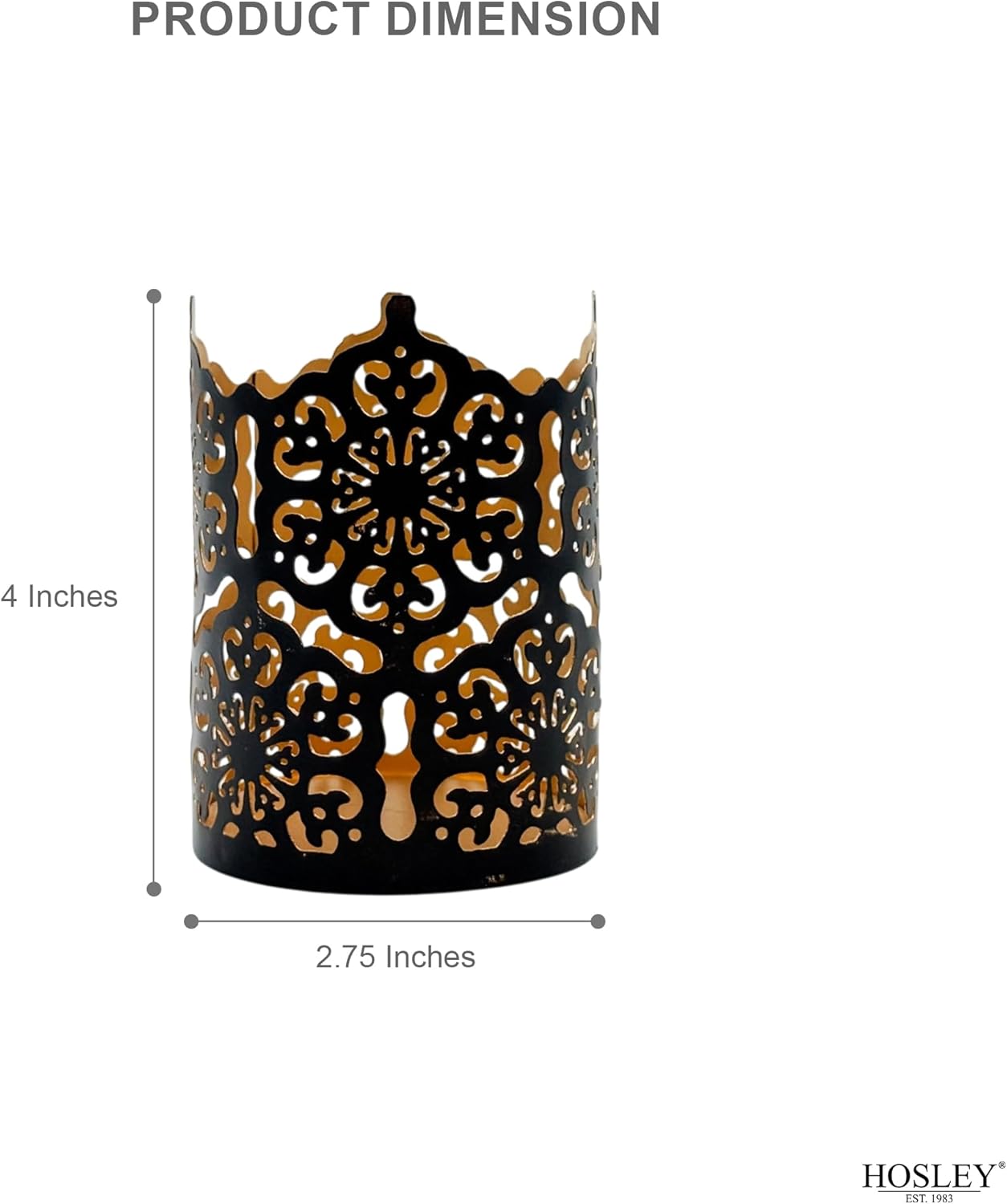 Elegant Metal Candle Holder Set