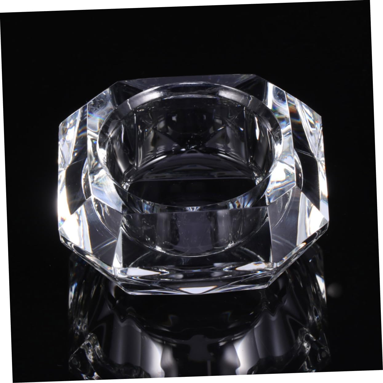 Glowing Crystal Candle Holder