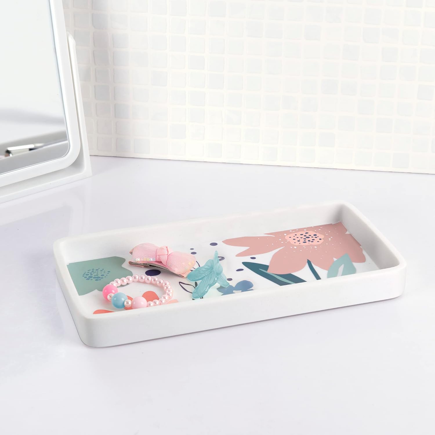 Allure Home Creation Summer 4-Piece Flora Bath Set