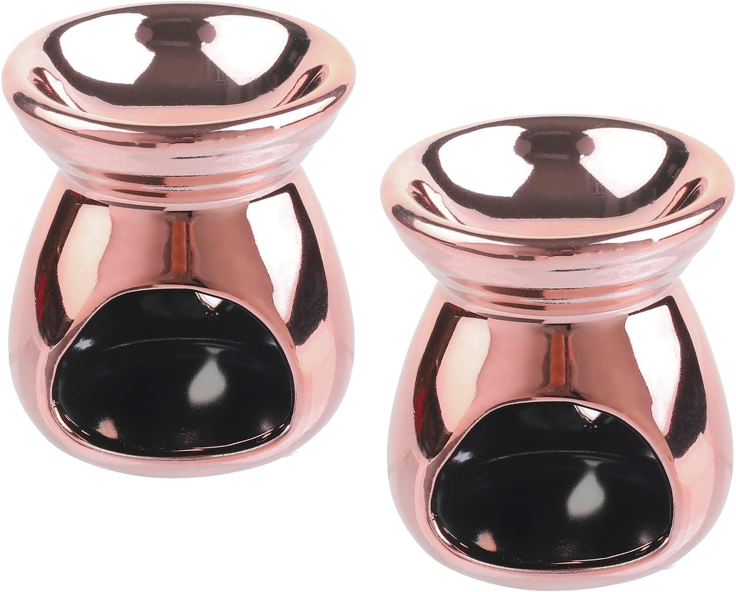 MyGift 2-Piece Aromatherapy Candle Holder Set with Modern Design