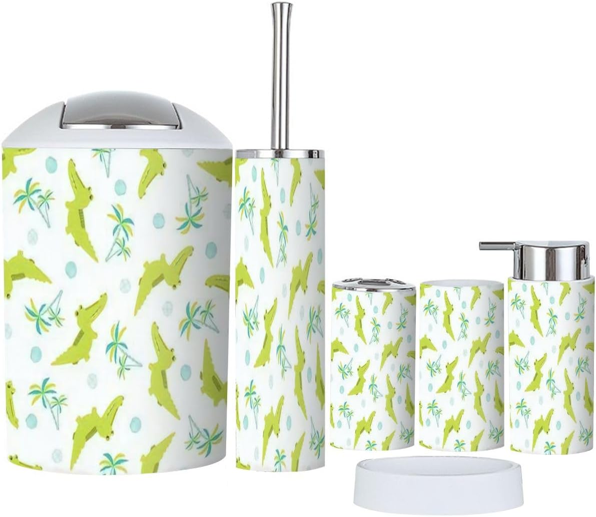 JBNJANKDAV6-Piece Bathroom Accessories Set with Cartoon Design