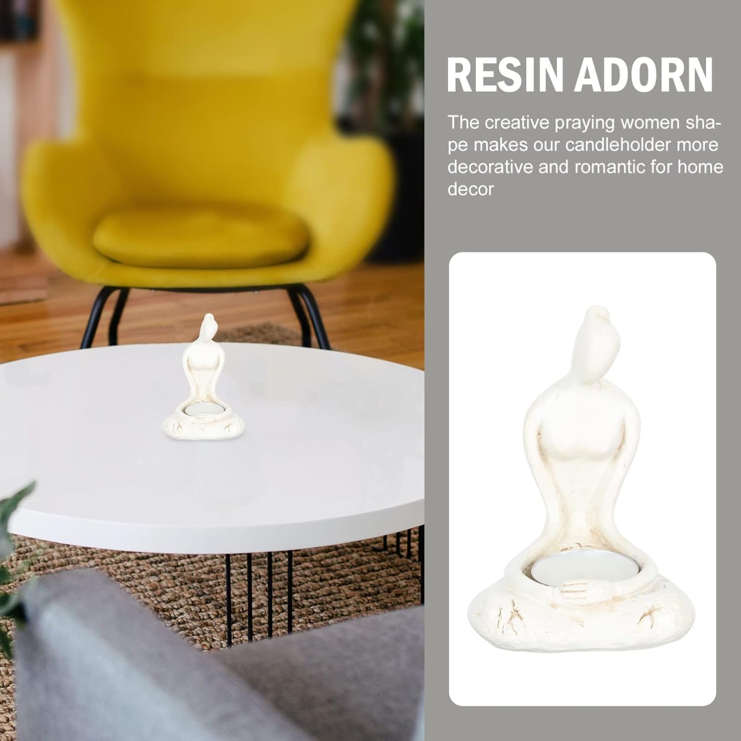 OSALADI Resin Candlestick Holder