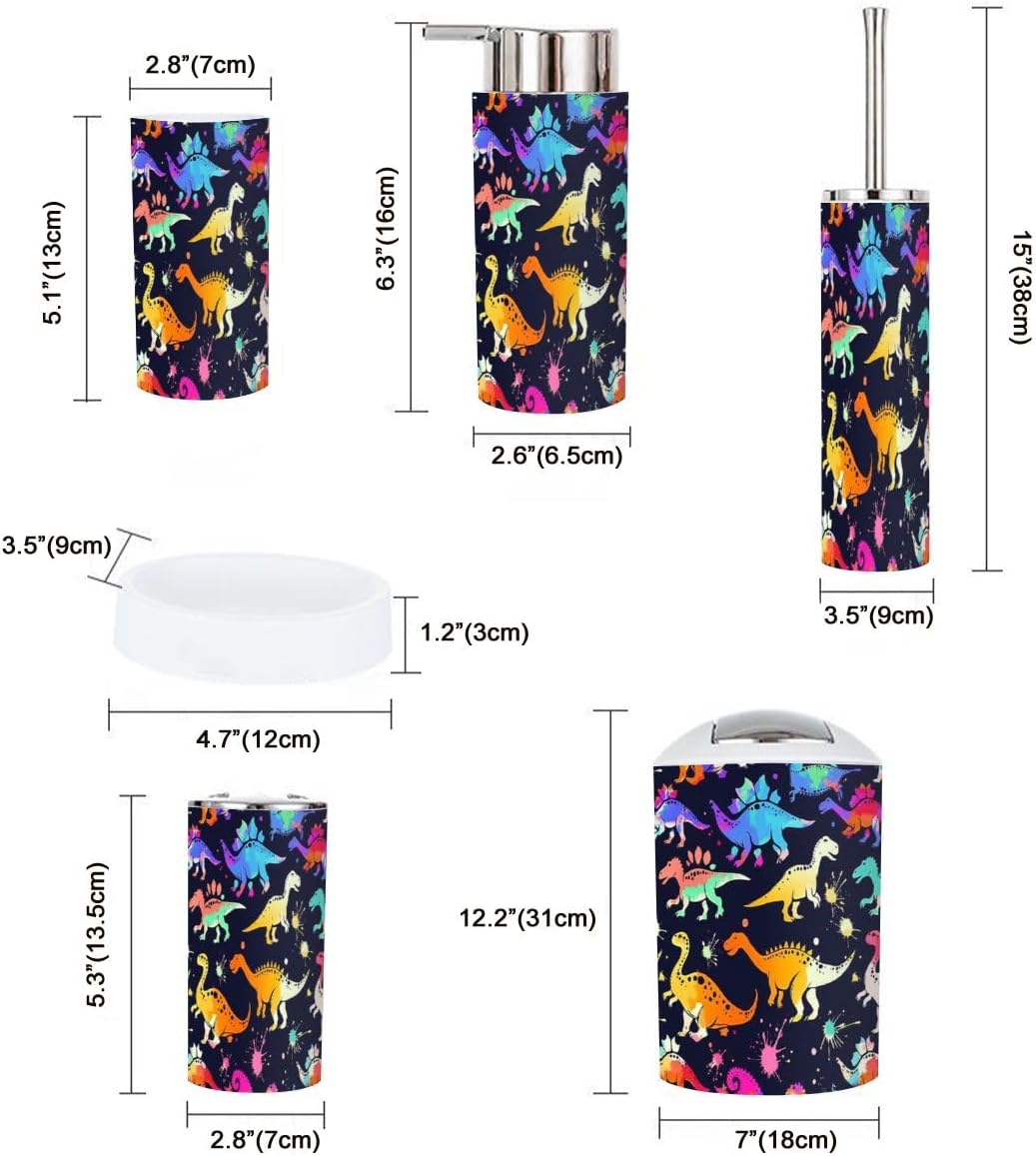 Space-Saving 6-Piece Durable Bathroom Accessory Set