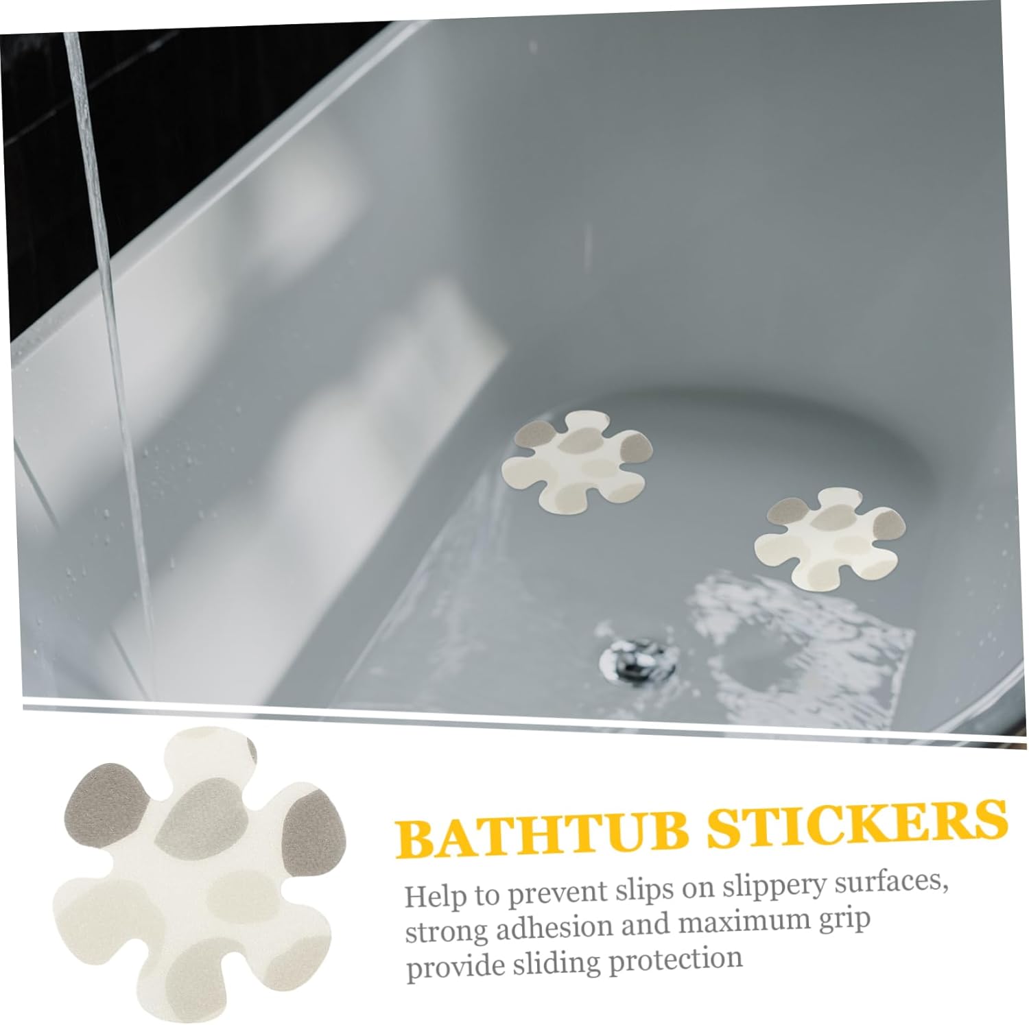 Flower-Shape Non-Slip Shower Sticker for Kids Bathroom