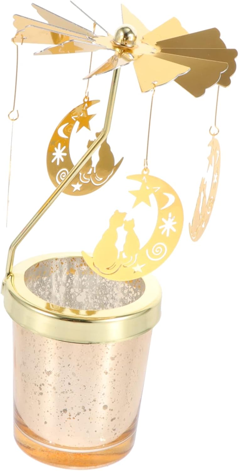 Elegant rotating candle holder for parties