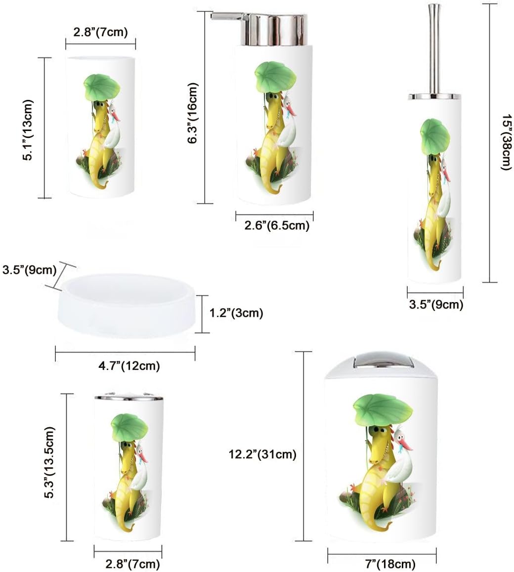 Funny Silly Friends Bathroom Accessories Set 6 Pcs