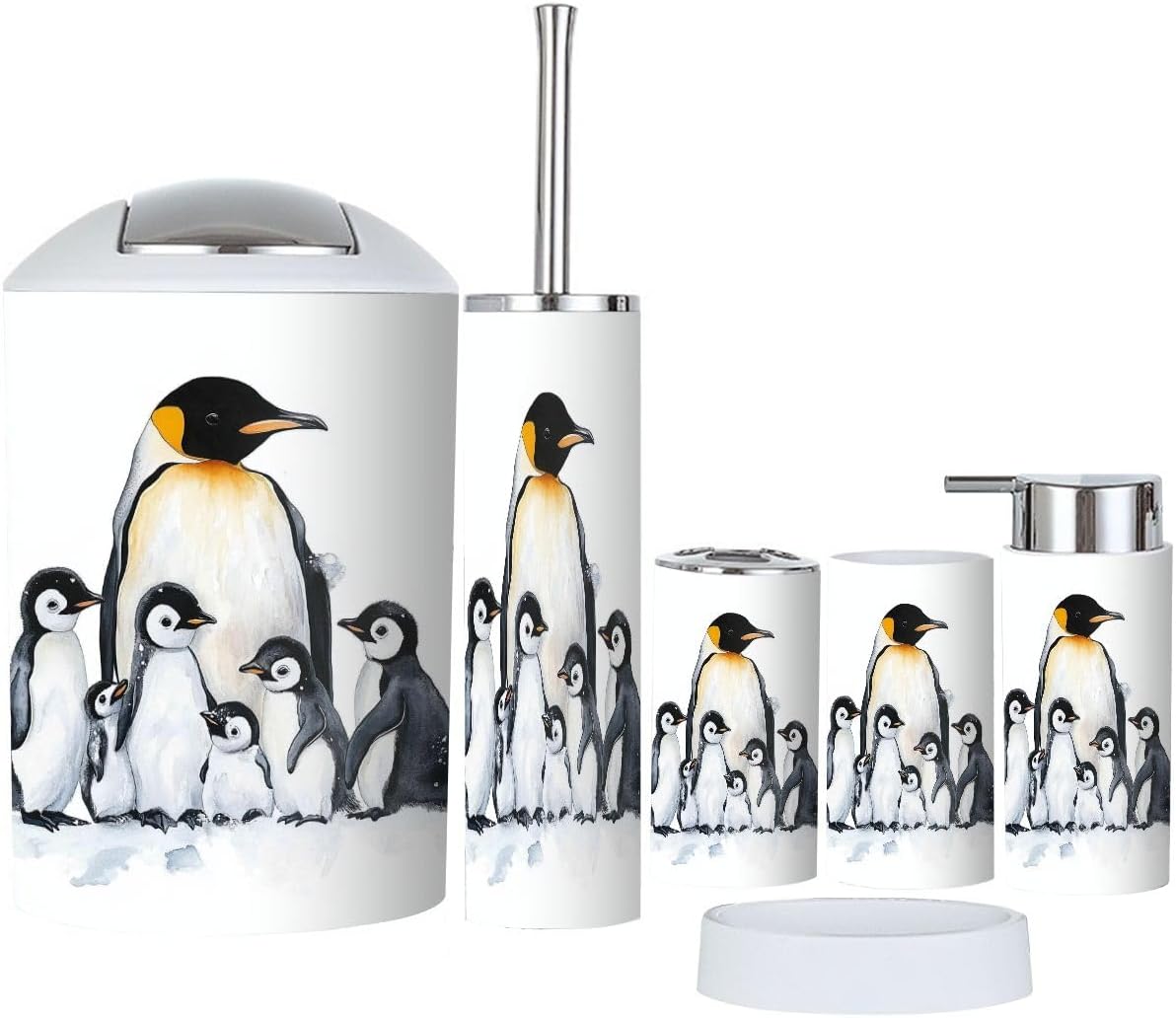 6-Piece Set Durable Functional Perfect for Bathroom Organization