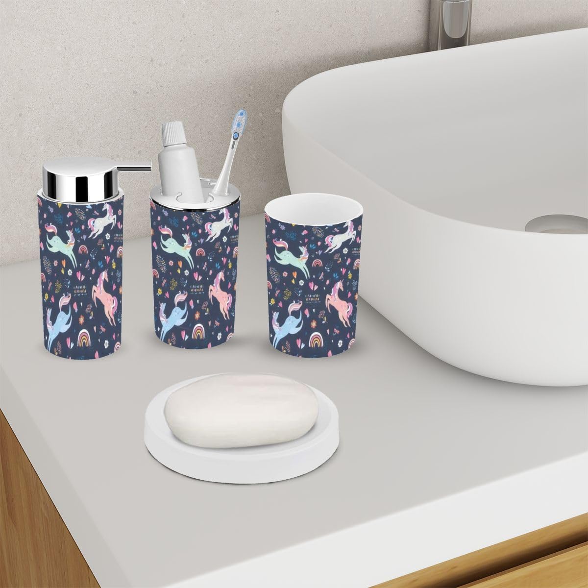 6-Piece Safe Functional Bathroom Accessory Set