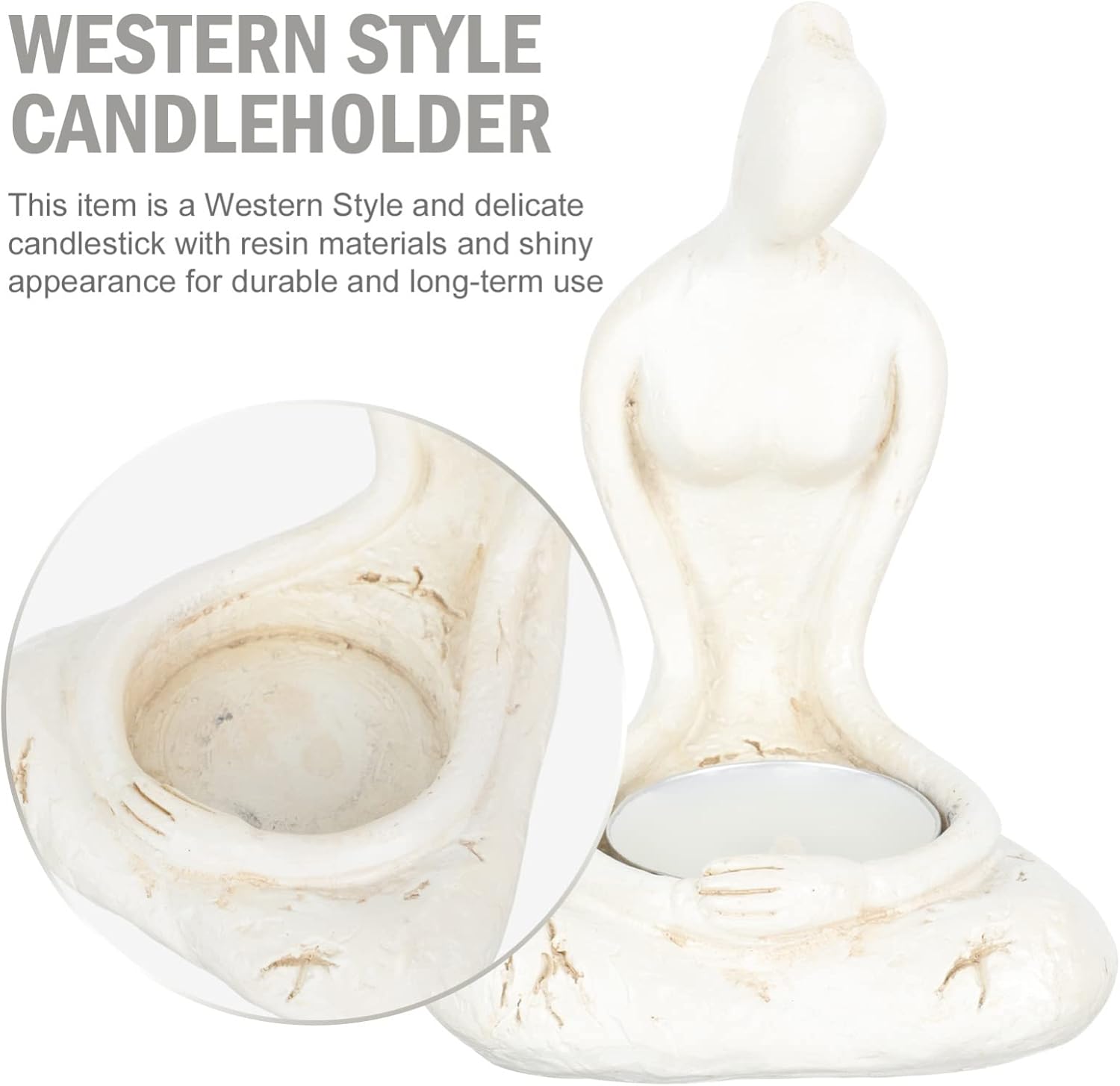 OSALADI Resin Candlestick Holder