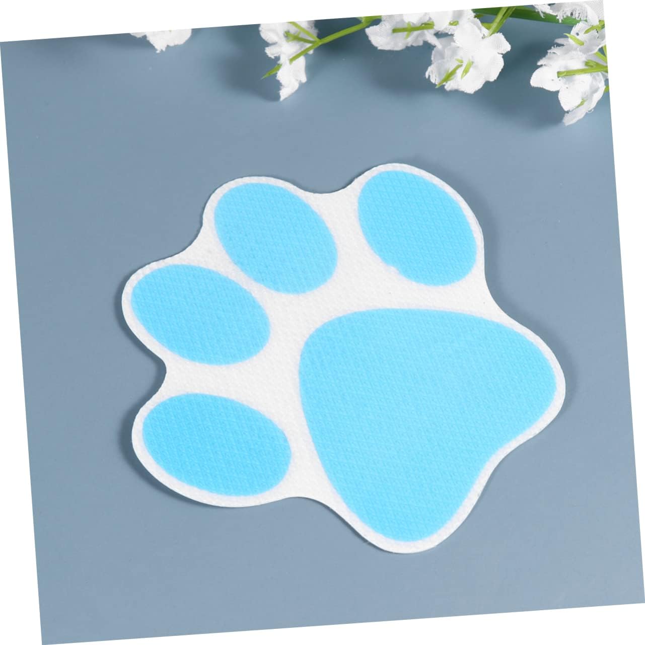20-Piece Cartoon Dog Footprint Slip Resistant Stickers for Bathtubs