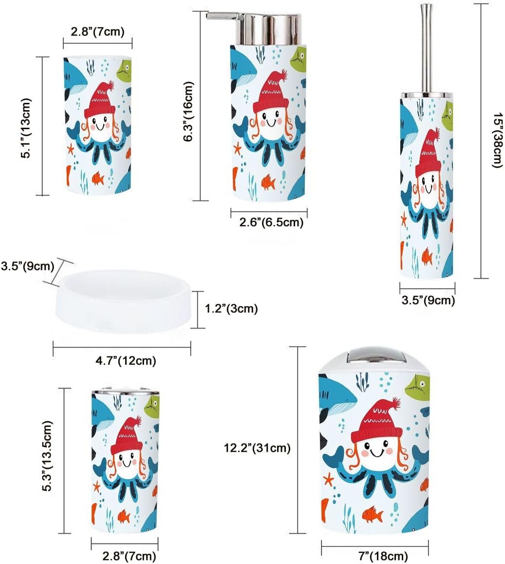 Cute Pirate Party Bathroom Accessories Set for Kids