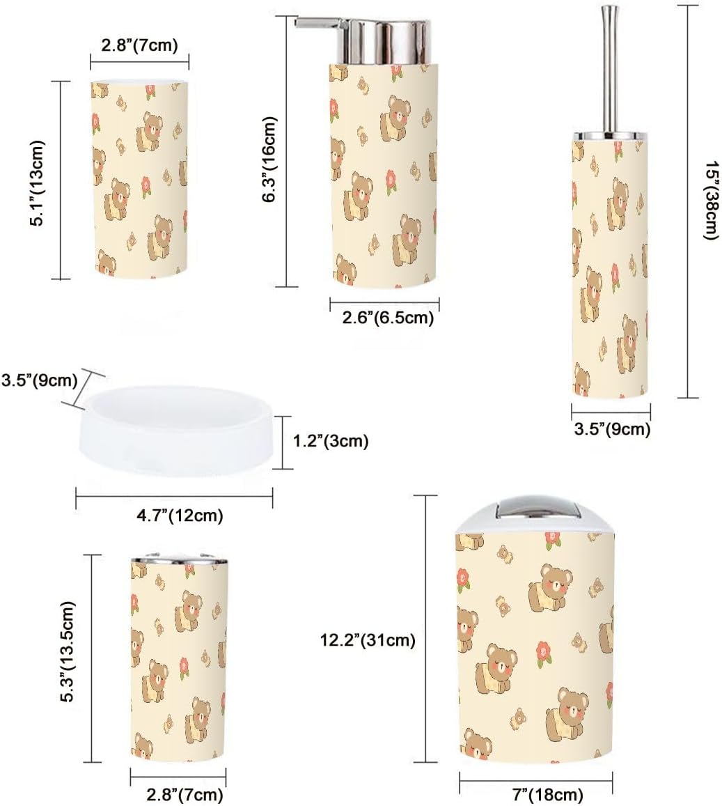 Bath Time Essentials Cute Bear Design for Kids