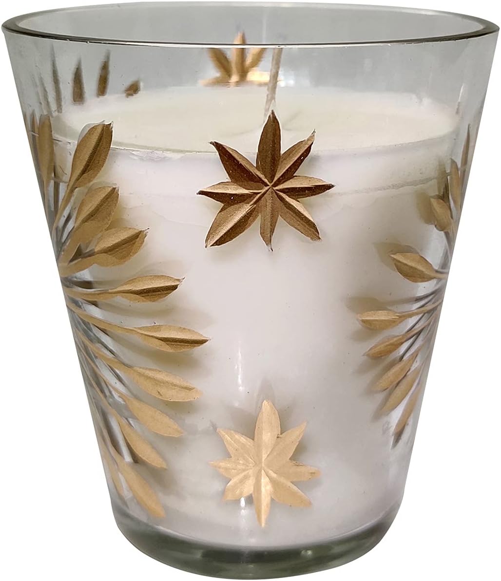AB Home Starburst Pattern Tapered Soy Wax Candle