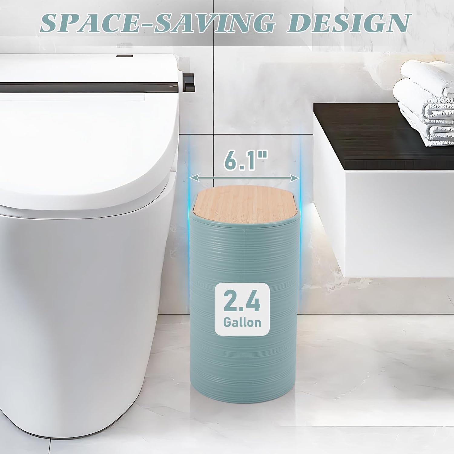 XLHOMO Blue Bathroom Accessories Set 10 Pieces