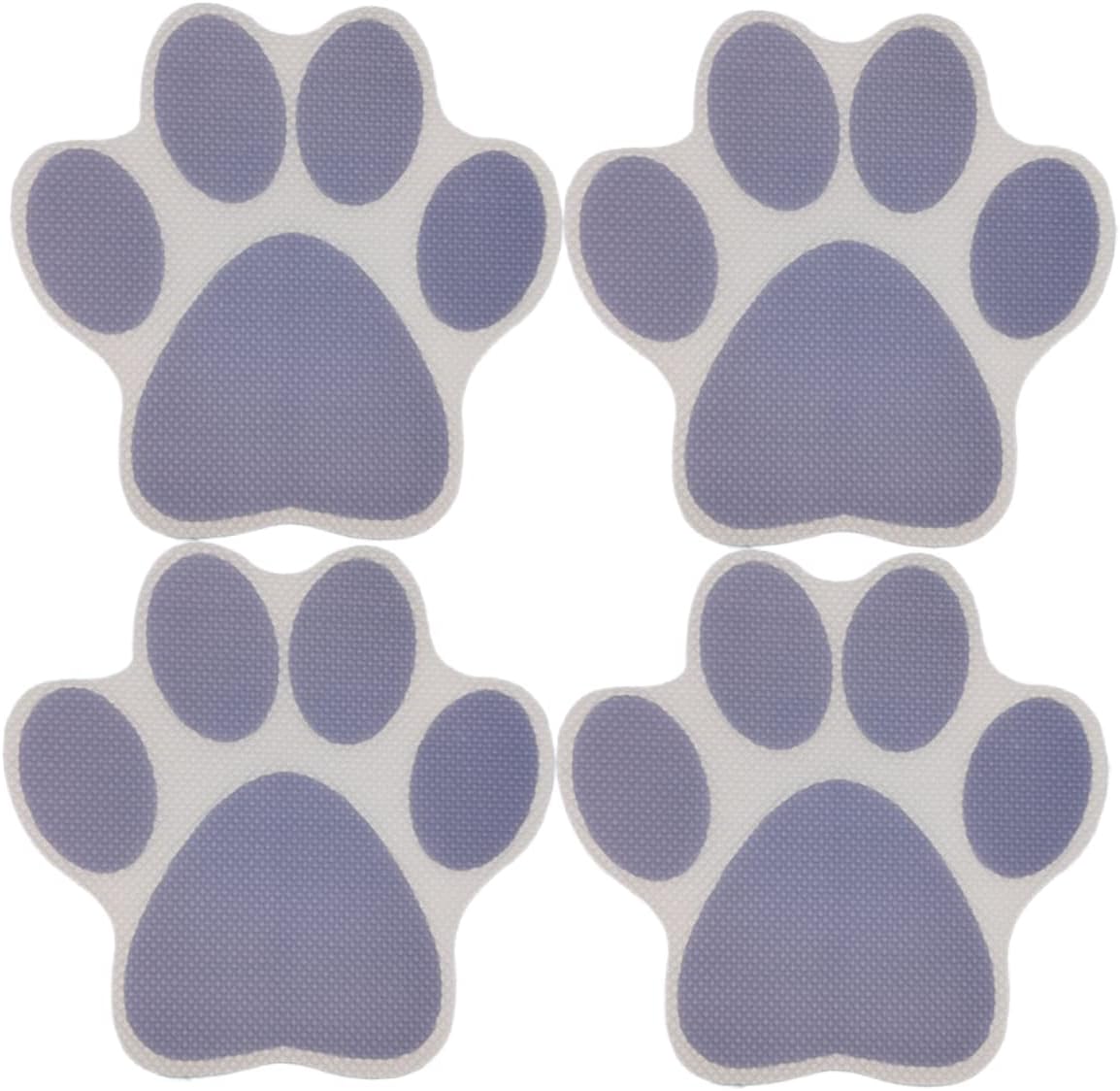 4-Piece Cartoon Dog Footprint Slip Stickers