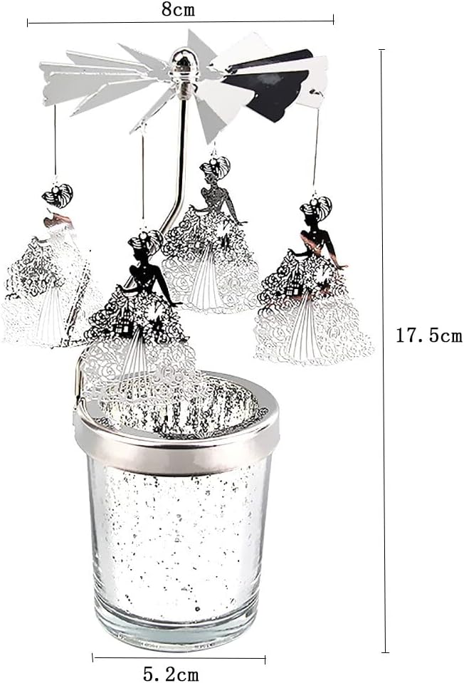 Eforcase Rotary Spinning Tea Light Holder