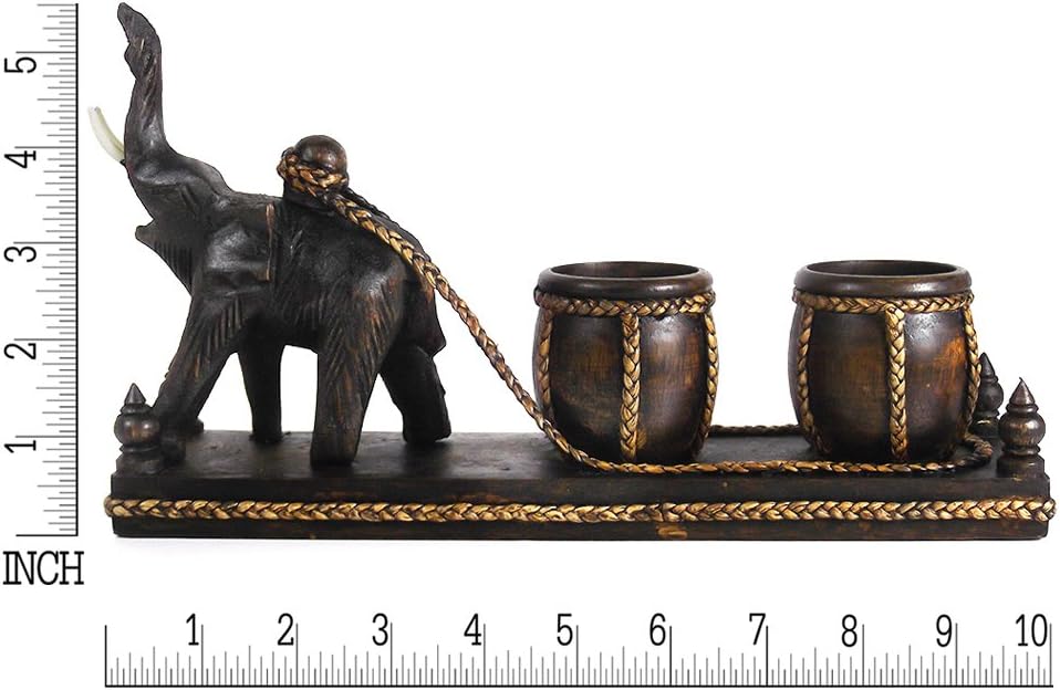 AeraVida Elephant Candle Holder Set for Home Decor