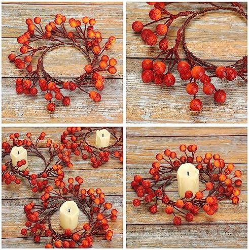 Elegant Fall Candle Rings