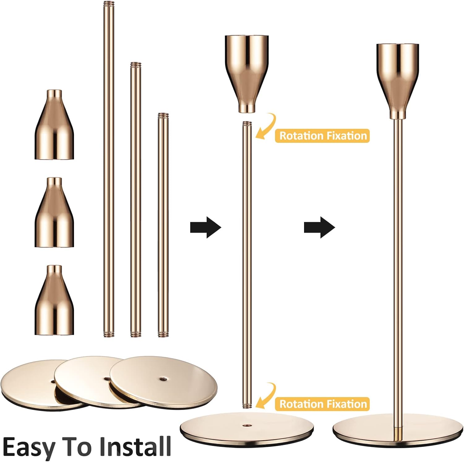 Luxury Candle Holder Set for Home Wedding