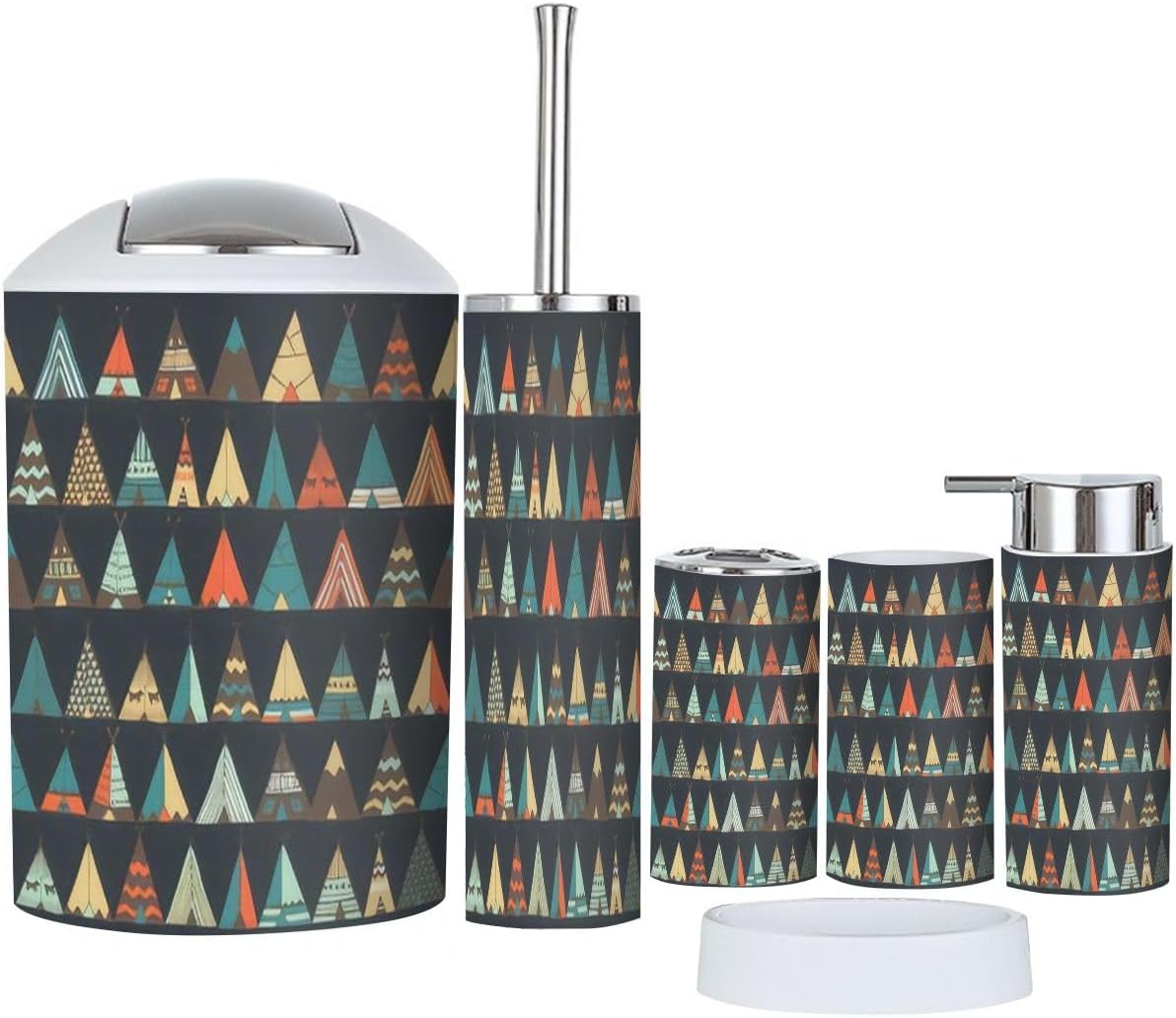 Long-Lasting Strength 6-Piece Native American Bathroom Set