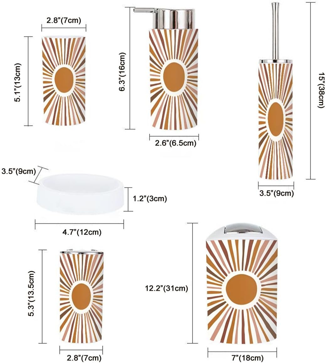 Cute-absentee 6-Piece Bathroom Set