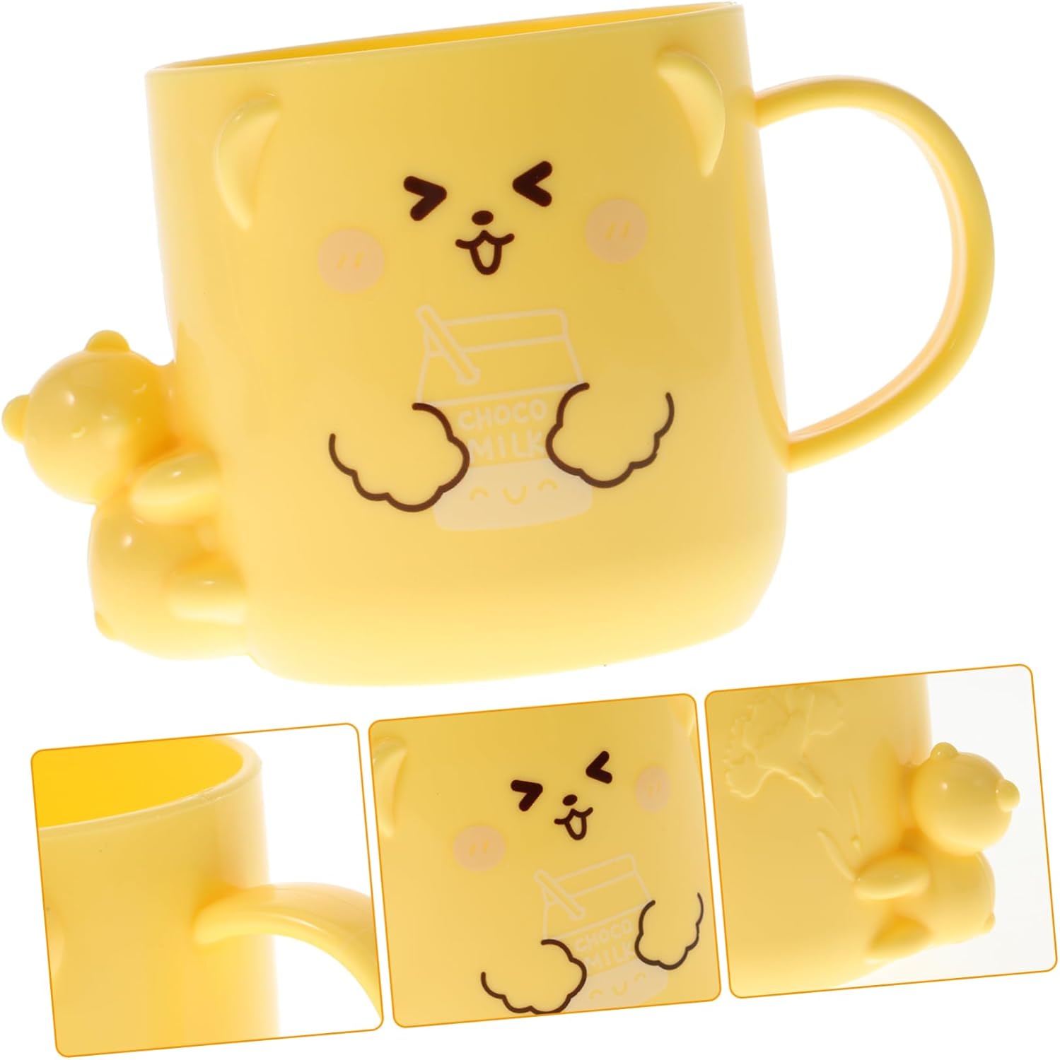 PRETYZOOM 2Pcs Cartoon Mouthwash Cup Cute Plastic Toothbrush Holder for Kids