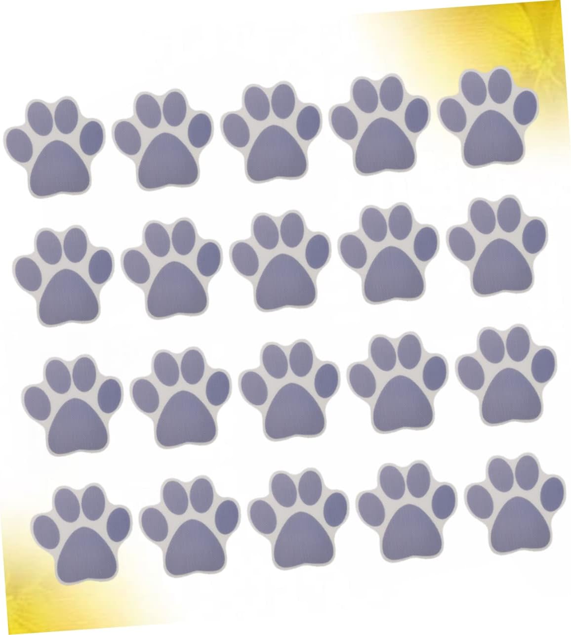 ABOOFAN 20PCS Cartoon Dog Footprint Stickers for Bathtub